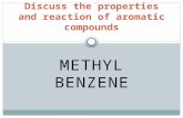 Properties and Reaction of Methyl Benzene