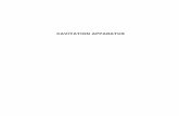Instructional Manual for Cavitation Apparatus