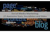 27 Awesome Social Media Stats, Soundbites and Slides (Hubspot.com)