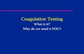 Coagulation Testing for POCC