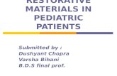 Restorative Materials in Pediatric Patients
