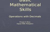 1. Basic Mathematical Skills