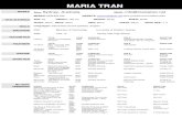 Acting Resume - Maria Tran