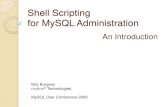 Shell Scripting for MySQL Administration: An Introduction