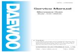 Microwave Daewoo KOC-1BOK Service Manual