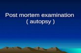 07 Post Mortem Examination (Autopsy)