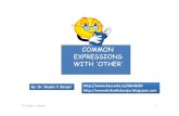 Common Expressions With Other, By Dr. Shadia
