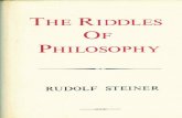 Rudolf Steiner - The Riddles of Philosophy