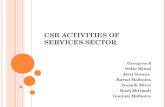 CSR Activities of Service Sector