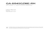 Motherboard Manual 8i945gzme-Rh e