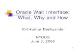 Deshpande Oracle Wait Interface Keynote