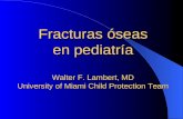 Fracturas óseas en pediatría Walter F. Lambert, MD University of Miami Child Protection Team.