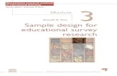 Sample design for educational survey research