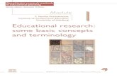 Educational research: some basic concepts and terminology