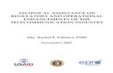 Technical Assitance on Regulatory & Operational Enhancements of the Telecommunications Industry