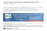 Catering company marketing plan