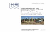 Static Water Levels and Completion Details of Nested Piezometers in the Quaternary-Tertiary(?) Succession, Athabasca Oil Sands (In Situ) Area, Alberta - GEO 2002 08