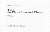 Dring-Trio for Flute,Oboe and Piano score