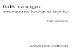 Berio, Luciano – Folk Songs