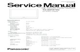3545737 Panasonic TH42PX75U Chassis GP10DHU TV Plasma Service Manual