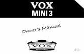 VOX Mini 3 Manuals