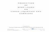 Prediction of Wind Loads on Large Gas Carries