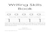Writing Skills Book Handwriting