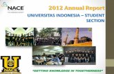 NACE Universitas Indonesia Student Section - Annual Report 2012