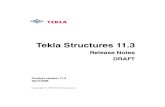 Tekla Structures v11.3 Release Notes