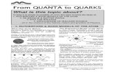 Quanta to Quarks