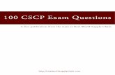 100 CSCP Exam Questions