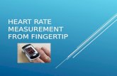 Heart Rate Measurement From Fingertip2003