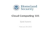 Cloud Computing 101 (DHS Learning Session)