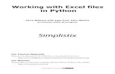 Python export and import to Excel