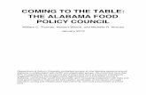 Alabama Food Policy Council White Paper