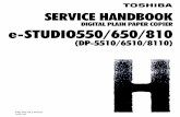 Toshiba e-Studio 550 650 810 Service Handbook