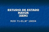 ESTUDIO DE ESTADO MAYOR (EEM) ROD 71-01,N° 10004.