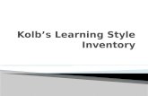 Kolb’s Learning Style Inventory