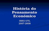 História do Pensamento Económico ISEG-UTL2007-2008.