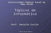 © 2004 by Pearson Education Tópicos de Informática Profª. Danielle Casillo Universidade Federal Rural do Semi-Árido.