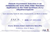 Aluno: Brenno Amaro DaSilveira Neto (PG) Professor: Aloir A. Merlo Remote Asymmetric Induction in an Intramolecular Ionic Diels-Alder Reaction: Application.