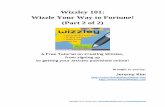 Wizzley 101: Wizzle Your Way to Fortune (Part 2)