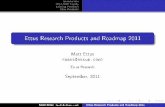 Ettus Research Products and Roadmap 2011