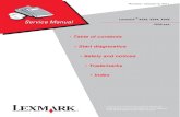 Lexmark X54x Service Manual