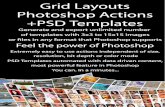 Grid Layouts Actions and PSD Templates
