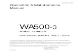 SEAM014506T O&M WA500-3 SN 52001 - 52379