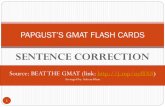 GMAT Sentence Correction Flashcards