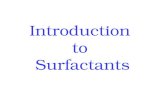 Introduction to Surfactants