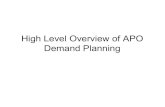 High Level Overview of APO Demand Planning