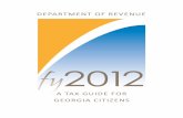 Georgia Dept of Revenue 2012 Tax Guide